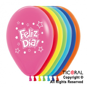 GLOBO S R12 FASHION FELIZ DIA ESTRELLAS 1C x 50